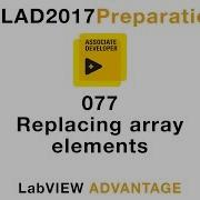 LabVIEW CLAD 077 Replacing Array Elements