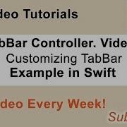 UITabBarController Example In Swift Customizing UITabBarController