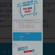Java Shorts Guess The Output 09 Shorts Java