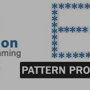 Python Pattern Programs Printing Stars In E Shape