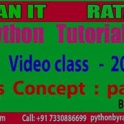 Python Tutorial Video Class 20 Python Class Concept By Ratan Sir