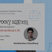 Web Dev Frontend Day 2 Spooky Blinders GDSC RAIT