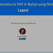 Chat Application In PHP MySql Using WebSocket Logout