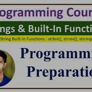 C Programming Course Strings String Built In Functions Strlen Strcat Strrev Strcmp