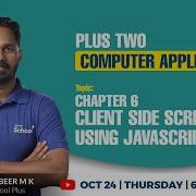 2 COMPUTER APPLICATIONS CHAPTER 6 CLIENTSIDE SCRIPTING USING JAVA SCRIPT