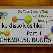 Like Dissolves Like Part 1 Chemical Bonds