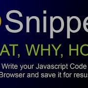 How To Write And Save JavaScript Code Using Google Chrome Snippet