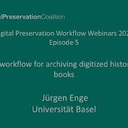 A Workflow For Archiving Digitized Historic Books