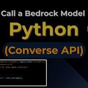 How To Call An Amazon Bedrock Model With Python Converse API