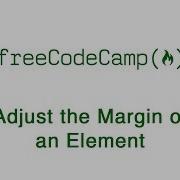 Basic CSS Adjust The Margin Of An Element FreeCodeCamp