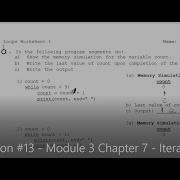 Python Lesson 13 Module 3 Chapter 7 Iterations Part 1