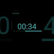 SILENT 1 Minute Countdown Blue With Progress Bar 60 Seconds