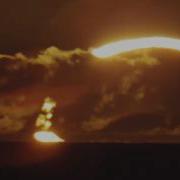 A Ring Of Fire Sunrise Solar Eclipse