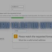 Form Validation With HTML CSS Form Validation Without Using JavaScript Js Validation Hints