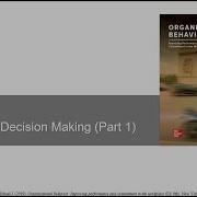 Chapter 8 Learning Decision Making Part 1