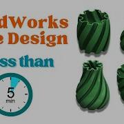 Design A STUNNING Vase In SolidWorks In Under 5 Minutes