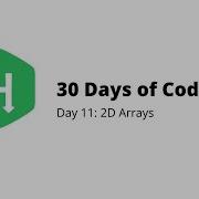 HackerRank 30 Days Of Code Day 11 2D Arrays Python