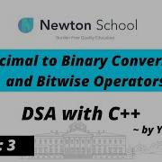 Decimal To Binary Conversion And Bitwise Operators Lecture 3 C Programming Yogesh Yogendra