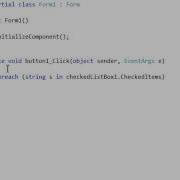 Get Checked Items In A CheckedListBox C NET