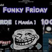 Funky Friday Absurde Mania 100 PFC Roblox Fnf