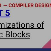 5 8 Optimization Of Basic Blocks In Tamil