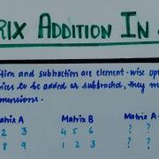 Matrix Addition In Java Hindi Addition In 2D Array Lec 54