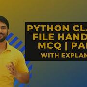 Python Class 12 File Handling MCQ Part 02 Term01 Exam In Hindi