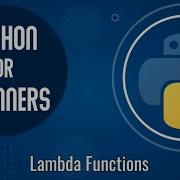 Chapter 21 Lambda Functions In Python