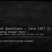 Output Questions SET 1 Java Java Basics Math Functions If Else For Loop ThinkComputer