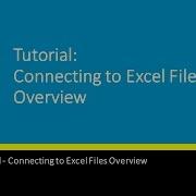 Connecting To Excel Files Tutorial