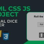 Virtual Dice Roller Using HTML CSS JS Virtual Dice Roller HTML CSS JS Mini Project