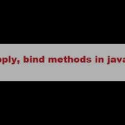 Call Apply Bind Methods In JavaScript
