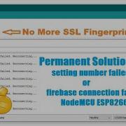 Permanent Solution Setting Number Failed Or Firebase Connection Failed Error NodeMCU ESP8266