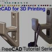 FreeCAD для 3D печати Проект 01 из 40 Прочный настенный крюк Пошаговое руководство по модел