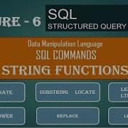 String Functions In SQL CONCAT TRIM SUBSTRING REPLACE LENGTH LEFT RIGHT LOCATE INSTR Sql