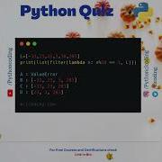 Python Quiz Day 55 What Is The Output Of Following Python Code