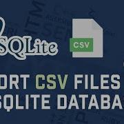 Upload A CSV File Or Any Data File To SQLite Using Python