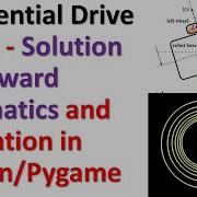 Differential Drive Robot Solution Of Forward Kinematics And Simulation Of Motion In Python Pygame