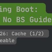 Spring Boot часть 26 Кэш 1 2
