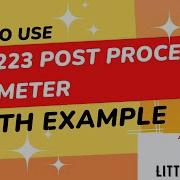 Как использовать постпроцессор JSR223 в JMeter объяснение с примерами Jmeter Littleslaw