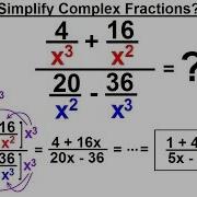Algebra Ch 13 Complex Fractions 9 Of 18 How To Simplify A Complex Fraction Ex 7