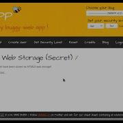 HTML5 Web Storage Secret