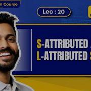 Lec 20 S Attributed Vs L Attributed SDT Types Of SDT
