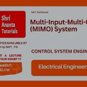 Multi Input Multi Output MIMO System I MIMO System I MIMO Transfer Function