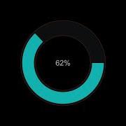Progress Bar 100 Round Circle Overlay Loading Screen Graphics HUD Display Animation Motion Graphics