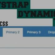 How To Develope Bootstrap Dynamic Tabs Tab Menu Option By Html Css