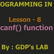 Scanf Function In C Lesson 8 C In Hindi