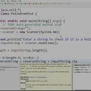Java Program To Check Palindrome String Using For Loop