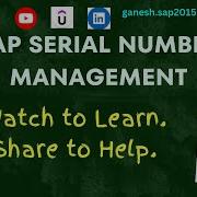Serial Number Management In SAP MM