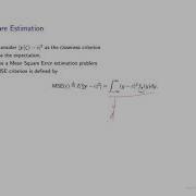 Minimum Mean Square Error Estimation